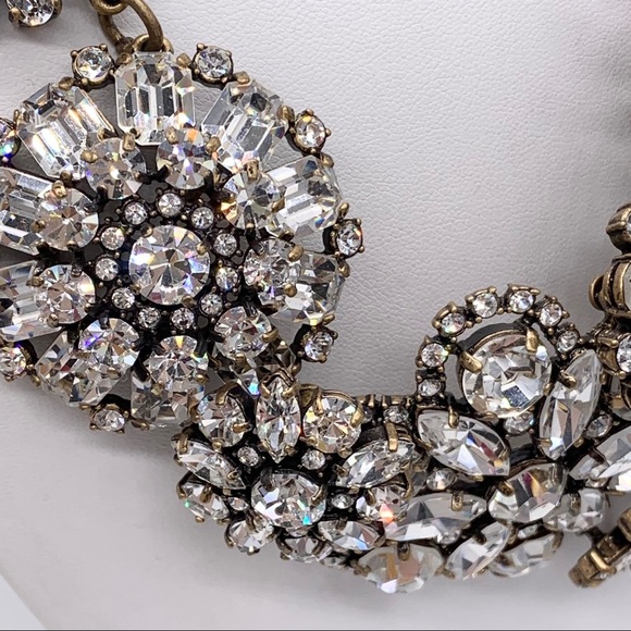 J. Crew Crystal Flower Lattice Necklace - Picture 3 of 5